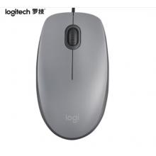羅技 （Logitech ）M111 有線輕音鼠標(biāo) 即插即用 灰色