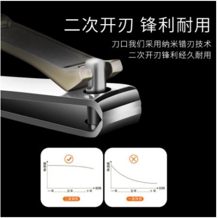 綠巨能（llano）指甲刀指甲剪指甲鉗套裝進(jìn)口不銹鋼中號大號斜口嬰兒兒童通用美甲工具