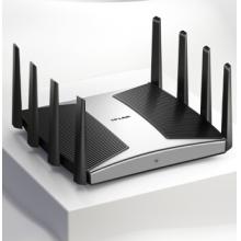 TP-LINK三頻千兆無線路由器WiFi6智能游戲路由Mesh  易展Turbo版 2.5G自定義端口