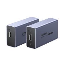綠聯(lián)（UGREEN）HDMI延長器50米 hdmi轉(zhuǎn)RJ45網(wǎng)口轉(zhuǎn)換器 單網(wǎng)線網(wǎng)絡(luò)高清傳輸信號(hào)放大器 一對(duì)裝50739
