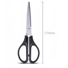 得力(deli)170mm辦公 剪刀 1把 辦公用品 黑色0603