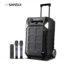 山水 SANSUI D15 15英寸戶外廣場(chǎng)舞拉桿音響藍(lán)牙室外演出大功率重低音演出級(jí)移動(dòng)k歌音箱帶無(wú)線麥克風(fēng)