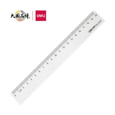 得力(deli)20cm辦公通用直尺 測(cè)量繪圖尺子 辦公用品 6220