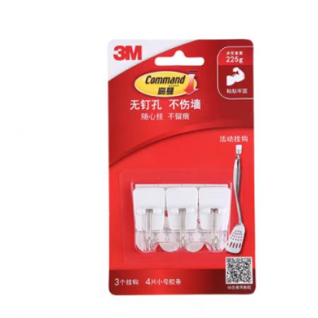 透明粘鉤	3M