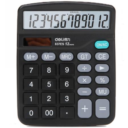 計(jì)算器	得力837ES  桌面計(jì)算器