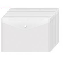 易利豐（elifo） 20個(gè)裝A4按扣學(xué)生透明文件袋 辦公用品 文具C310E