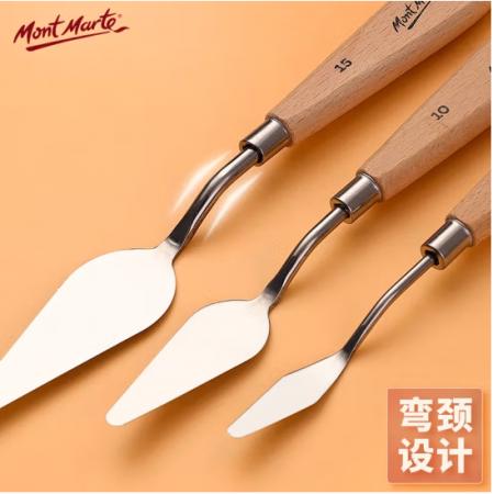 蒙瑪特(Mont Marte)刮刀4號(hào) 美術(shù)水粉丙烯油畫(huà)繪畫(huà)調(diào)色刀畫(huà)畫(huà)顏料肌理刀 尖頭鏟刀畫(huà)材工具M(jìn)CG0059