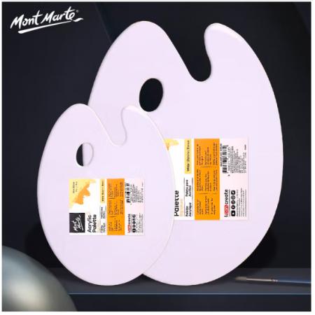 蒙瑪特(Mont Marte)顏料調色盤22*30cm 雙面可用調色板美術學生畫畫用顏料盤 光滑易清洗大號繪畫盒MAPL0007