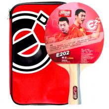 紅雙喜DHS E-E202橫拍雙面反膠乒乓拍健身型（附帶拍套，單塊裝）