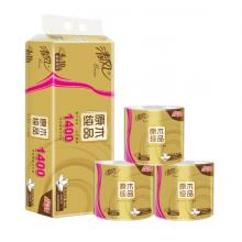 清風(fēng)（APP）卷紙 原木純品金裝系列 4層加厚140克衛(wèi)生紙巾10卷