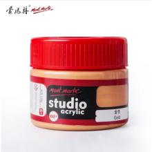 蒙瑪特(Mont Marte)大瓶丙烯顏料金色100ml 美術(shù)手繪彩繪墻繪畫畫丙烯顏料套裝 顏料畫筆用防水MSCH1033