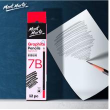 蒙瑪特(Mont Marte)7b素描鉛筆12支盒裝 美術(shù)繪畫炭筆速寫筆學(xué)生初學(xué)素描筆 練習(xí)寫生畫畫專用畫筆PNX0015