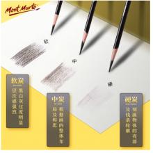 蒙瑪特(Mont Marte)中性素描炭筆12支盒裝 美術(shù)繪畫石墨鉛筆學(xué)生初學(xué)速寫碳筆 練習(xí)寫生畫畫專用畫筆PNX0006