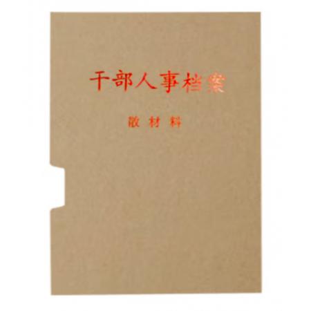 干部人事檔案配套使用人事散材料