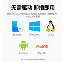 綠聯(lián) Type-C擴(kuò)展塢拓展塢網(wǎng)線轉(zhuǎn)接頭USB3.0轉(zhuǎn)千兆網(wǎng)卡口分線器轉(zhuǎn)換器雷電3/4通用蘋果MacBook華為聯(lián)想筆記本