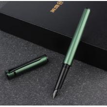 英雄（HERO）鋼筆 商務辦公時尚個性鋼筆盒套【探索者】H605C 黑夾綠色