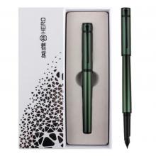 英雄（HERO）鋼筆 商務辦公時尚個性鋼筆盒套【探索者】H605C 黑夾綠色