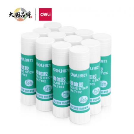 得力(deli)7102 21g高粘度PVA固體膠水/膠棒