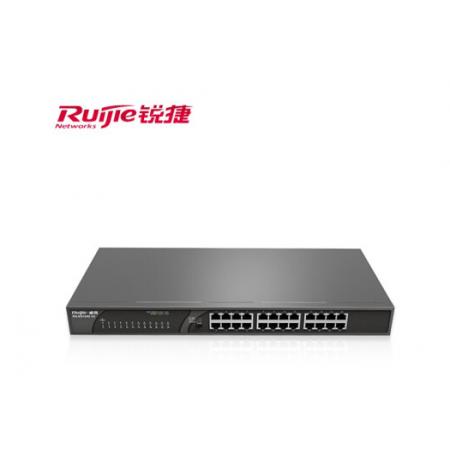 銳捷（Ruijie）RG-ES124G V2 24口千兆非網(wǎng)管型交換機(jī) 黑色
