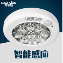 朗帝斯（LOWNDES） 人體感應(yīng)燈 智能聲控光控雷達(dá)led吸頂燈 梅花人體/大號(hào)12W白光