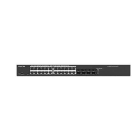 24口千兆以 太網(wǎng)交換機(jī) 銳捷 R G-N BS3100-24GT 4   SFP