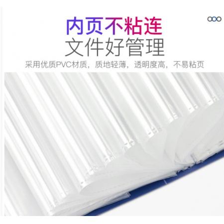A4 資料冊(cè)插頁(yè)文件夾60頁(yè) 齊心 PF60AK