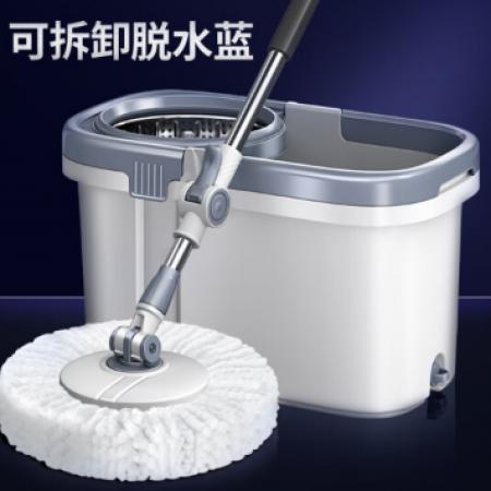 家杰優(yōu)品 旋轉(zhuǎn)拖把可拆卸 布墩布干濕兩用拖把