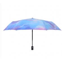 雨寶（YUBAO） YB1821 八骨抗風(fēng)晴雨傘 三折黑膠遮陽(yáng)傘 星海藍(lán)