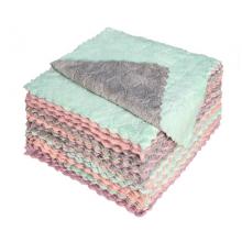 海斯迪克 HK-850 雙色吸水抹布（10塊）  25*25cm