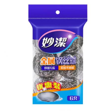 鋼絲球	妙潔 6只裝