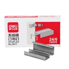 得力（deli）0011訂書釘不銹鋼訂書釘12#(1000枚/盒)單盒裝辦公用品