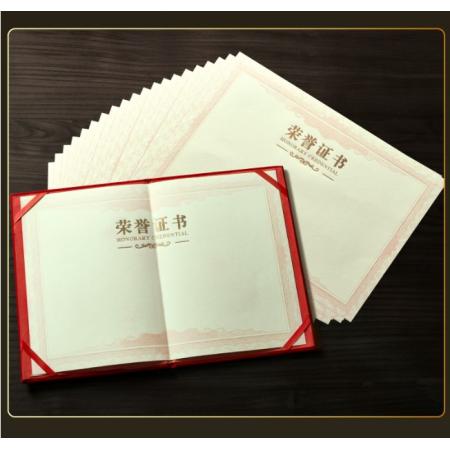 榮譽(yù)證書		國(guó)產(chǎn)/A4(豎版)/帶芯