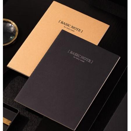 得力(deli)6本B5/40張牛皮紙縫線軟抄本 文具筆記本子33459-6
