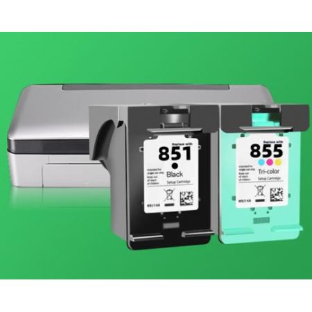 靈印適用惠普HP Officejet100 150 6208 6318 7208打印機(jī)墨盒可加墨黑彩 【600頁】851黑色墨盒