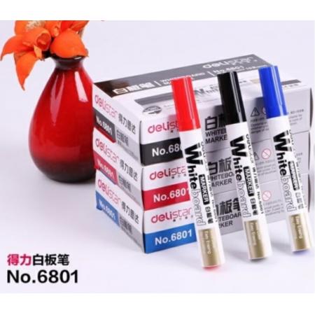 得力6801紅色/10支/盒