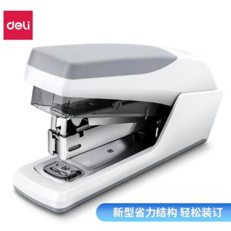 得力(deli)省力型訂書機(jī)  白色0368 