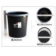 得力(deli)加厚耐用帶壓圈垃圾桶  9555