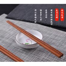 天然原木無漆無蠟實(shí)木筷子飯店紅檀木雞翅木筷子 紅檀木筷子(30雙裝)