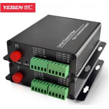 也仁 開關(guān)量報警光端機4路單向 紅外對射電子圍欄繼電器用FC接口4對 YR-KGL03