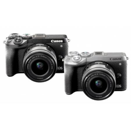 佳能相機(jī)  EOS M6 Mark II 微單相機(jī) 黑色15-45標(biāo)準(zhǔn)變焦鏡頭套裝
