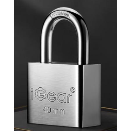 iGear 通開掛鎖 防水防銹倉庫車廂大門掛鎖 防盜防撬鎖 40MM一把鑰匙