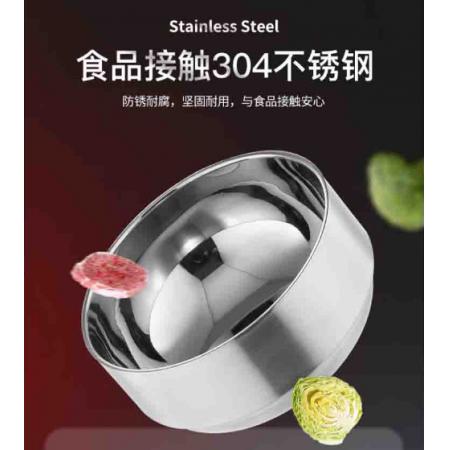 尚菲優(yōu)品（SFYP）304不銹鋼碗 13cm雙層加厚隔熱湯碗飯碗面碗 六只裝GD13-6