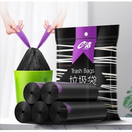 e潔 垃圾袋 抽繩式中號