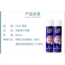 殺菌、去異味鞋噴霧劑	清揚	300ML