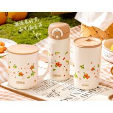 膳魔師（THERMOS）保溫杯415毫升咖啡杯男女情侶學(xué)生簡約水杯子 TCDP-400 WH（PM）