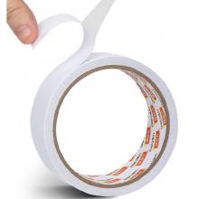 得力(deli)高粘性棉紙雙面膠帶 36mm*10y(9.1m/卷)  辦公用品 30415