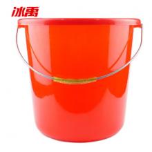 冰禹 紅色塑料小水桶（直徑23厘米*20厘米）