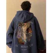 胖子連帽外套頭春秋裝 藏青色