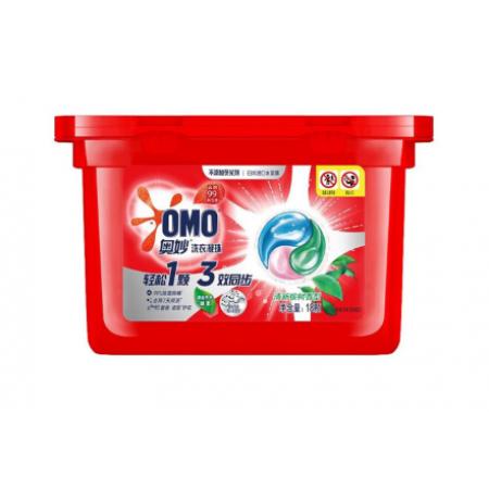 奧妙（OMO）三合一清新桉樹洗衣凝珠 （189g）