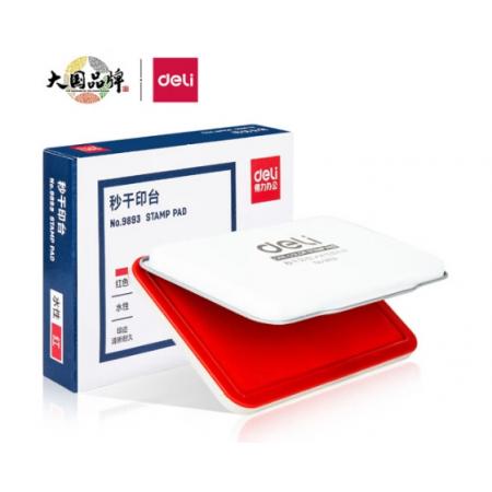 秒干印臺(tái)	得力9893(紅)